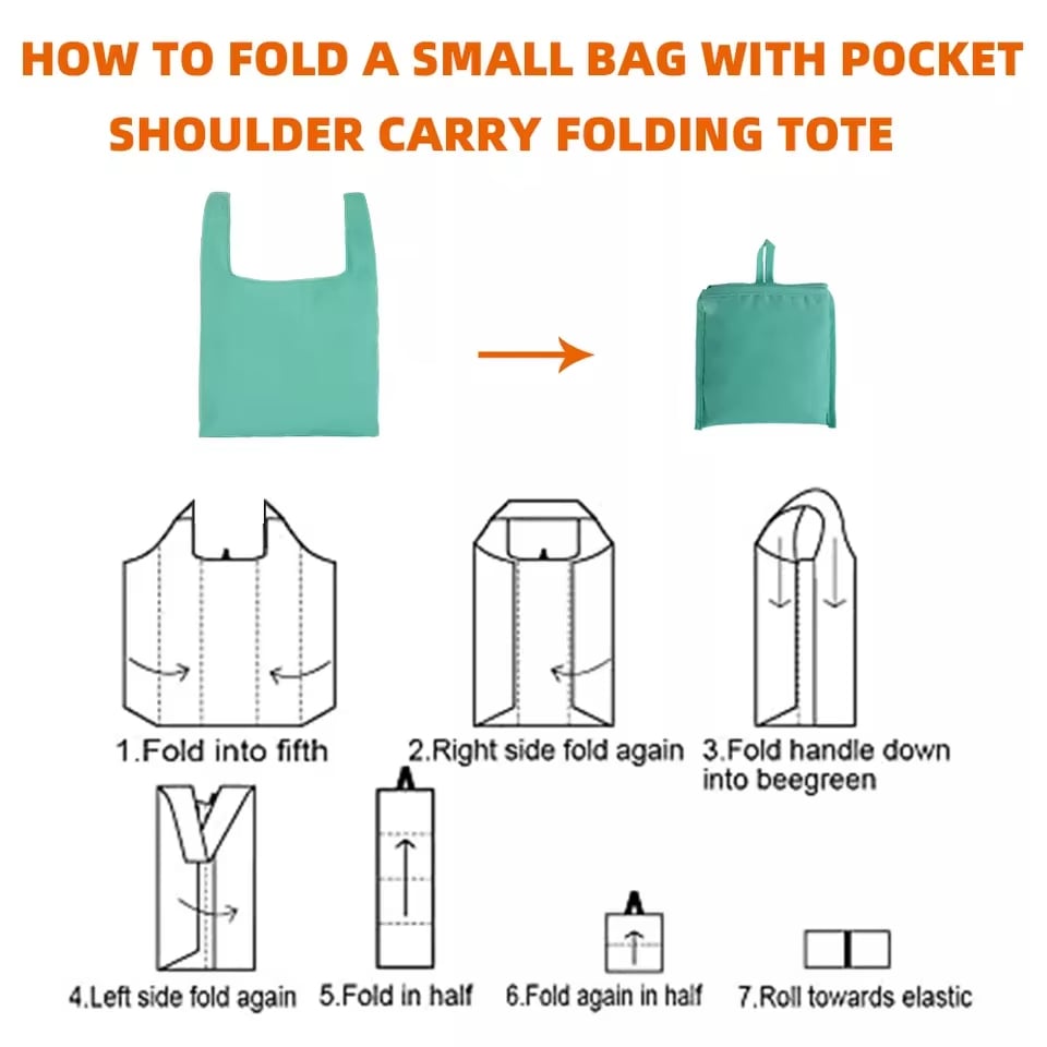 Lightweight Grocery Bags Polyester Fabric Bulk Colorful Foldable Machine Washable Reusable Shopping Bags with Pouch Foldable manufacture