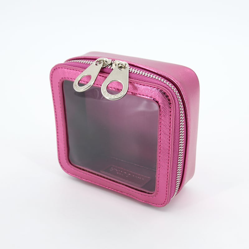Small Waterproof Clear PVC Cosmetic Bag Customized Make up Pouch PU Travel Mini Fashion Plastic Makeup Bag With Zipper factory