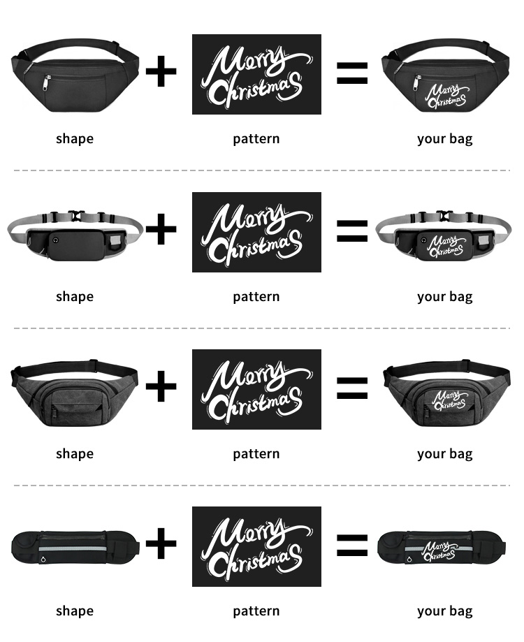 Letters Print Canvas Nylon Waterproof Casual Sports Shoulder Waist Bag Designer Crossbody Fanny Pack Waist Pouch details