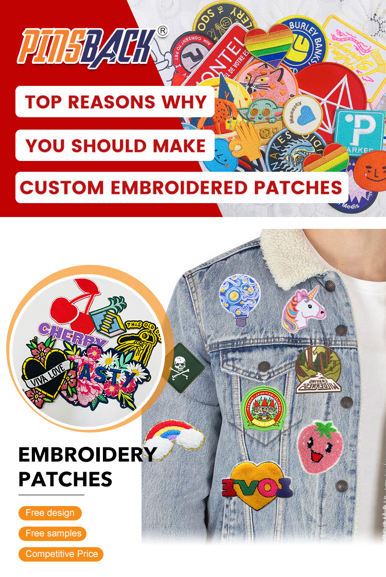 Custom Embroidery Cartoon Design Woven Patches supplier