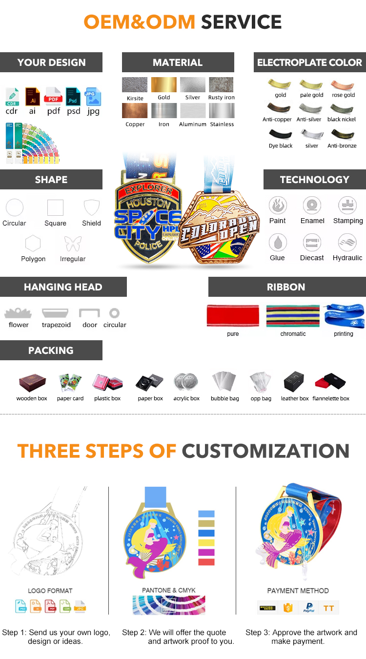 Manufacturer Sell Custom Large Medal 3D Curved Design Basketball Team Champion Sports Souvenir Medal With Custom Ribbon factory