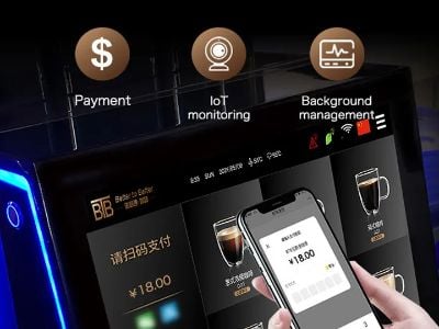 Coffee Machine Commercial Automatic with Smart IoT Solutions for Modern Retail
