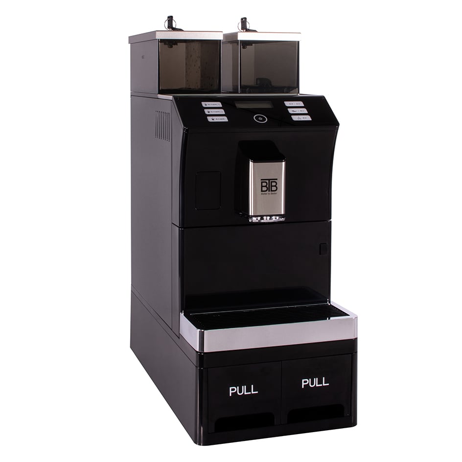 Enjoy barista-quality coffee at home with the touch of a button on an automatic machine