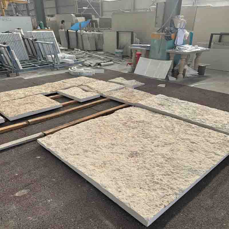 product white natural split face white limestone tiles wall cladding tiles natur stone tile white limestone modern 3d limestone wall-3