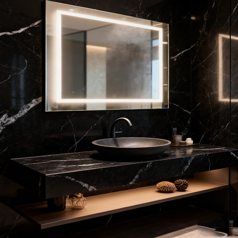 product nero marquina natural marble hand washing sink modern square bathroom washbasin water resistant home villa marble sink-7
