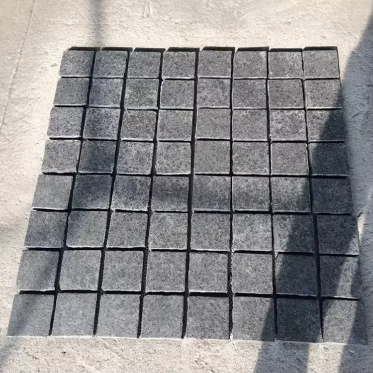 product cheap flamed granite decorative driveway paving stone mesh backed car parking outdoor landscaping stone pavers-2