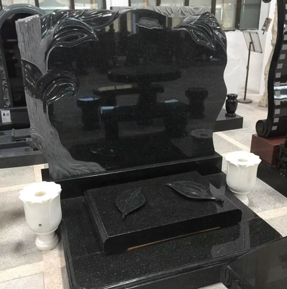 product china cheap black granite memorial monument  tombstone  gravestone-1