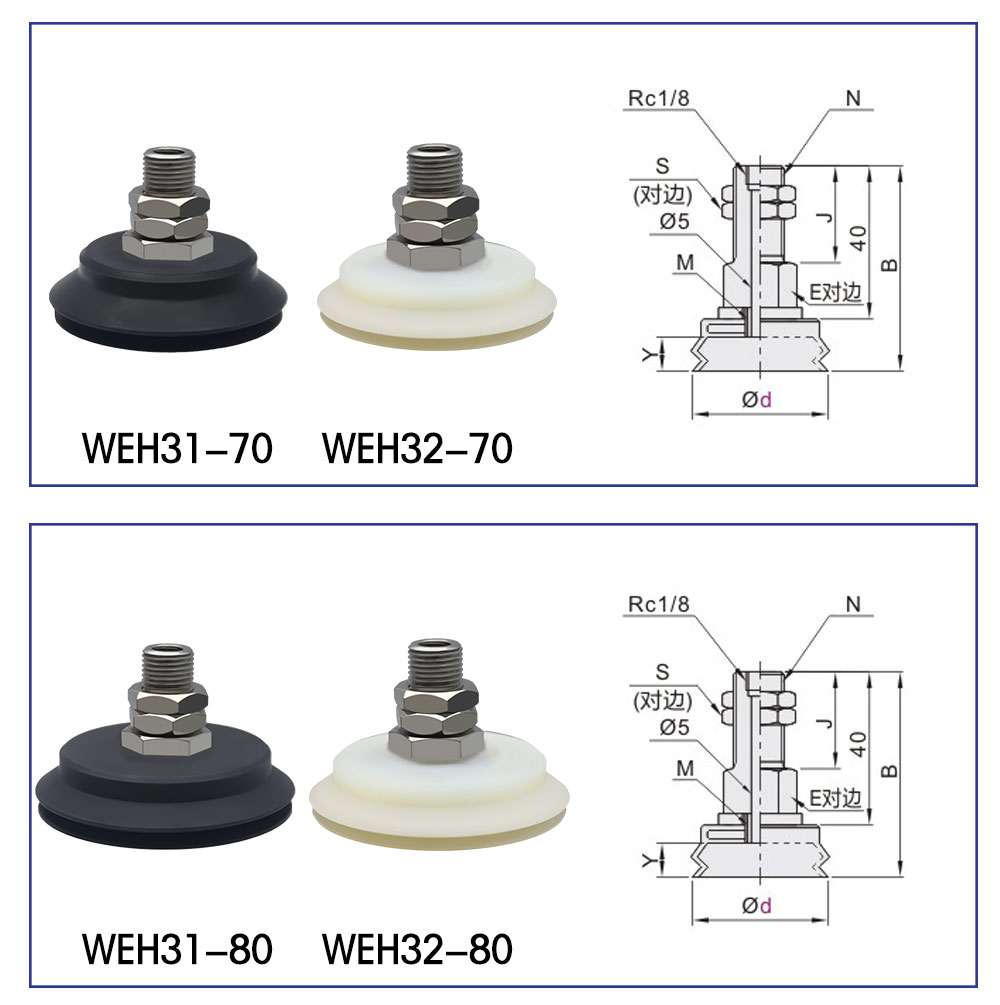pneumatic fittings industrial M40 marble heavy duty 40mm small twist suction cup manufacture