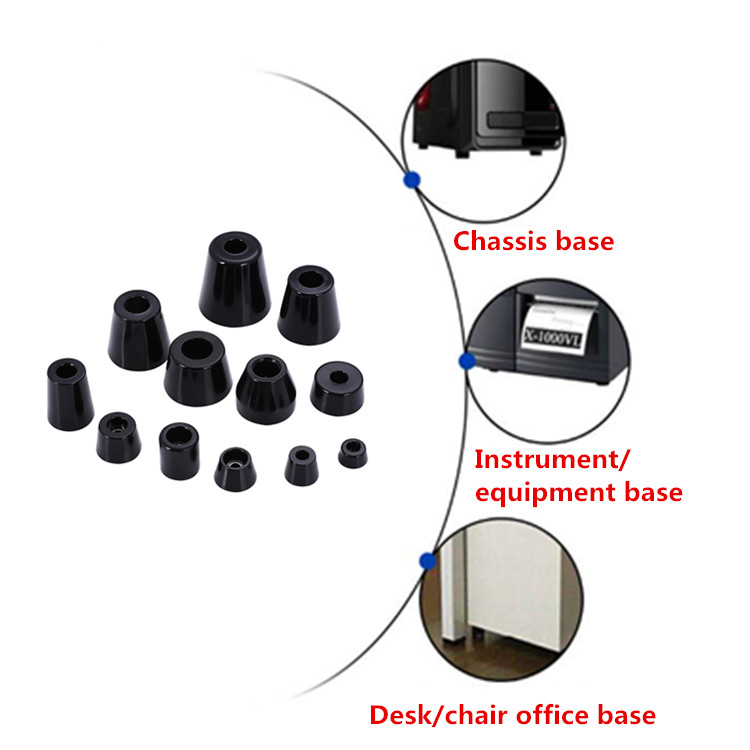 Anti skid Chassis Rubber Bumper Silicone Foot Pad Rubber Products Rubber Feet with gaskets factory