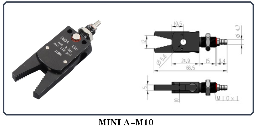 Star special nozzle clamp gr04.100j1060 manipulator Mini pneumatic nozzle clamp mini-a/b/e/c supplier