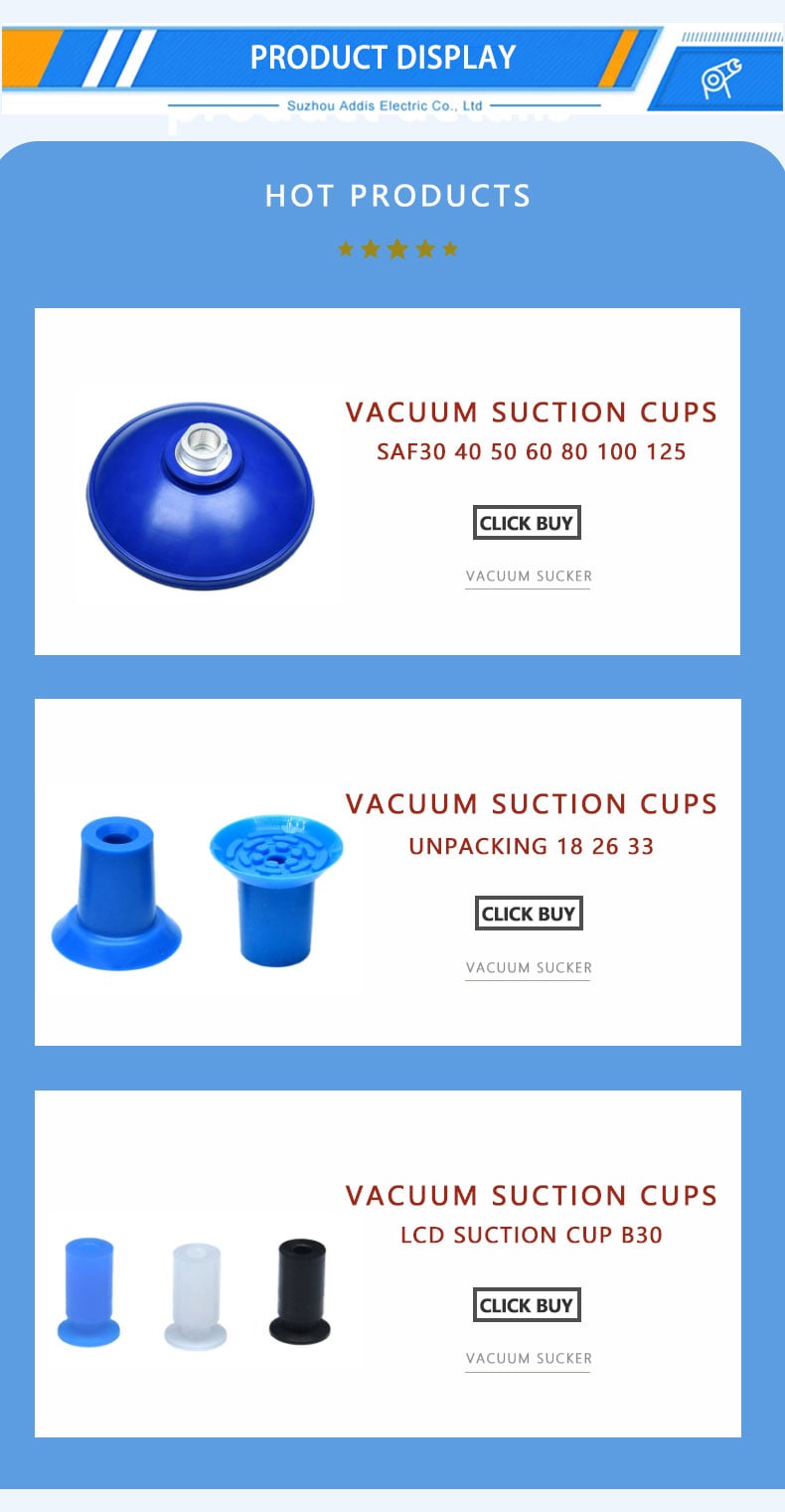 silicone suction cup  silicon products Film bag sucker  industrial pneumatic accessories vacuum suction cup details