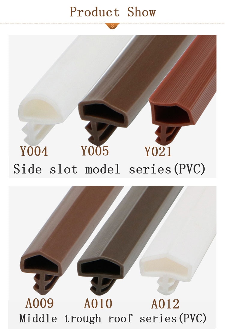 Customized wooden door window rubber seal strip sound insulation dustproof silicone rubber sealing strip gap filler strip supplier