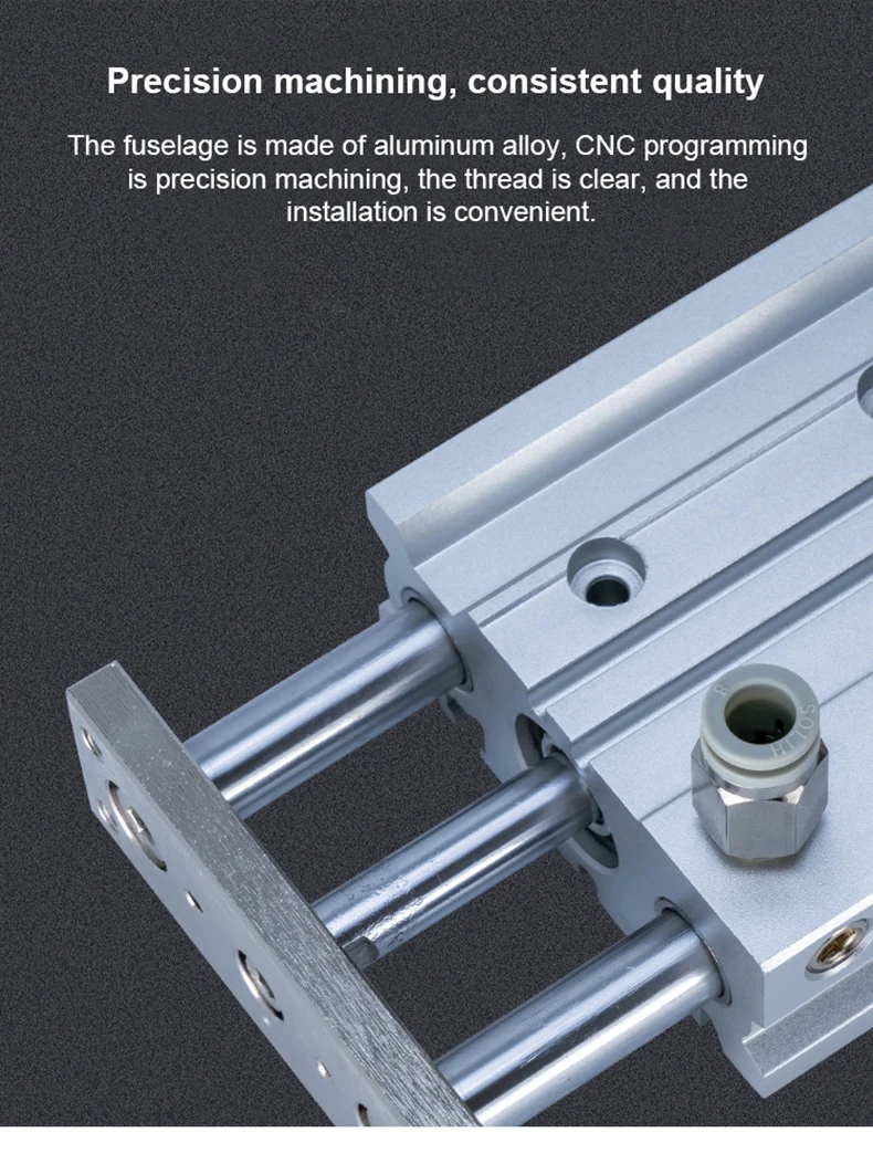 Mgpm-z Heavy Duty Guide Rods Compact Cylinder pneumatic cylinder double acting details