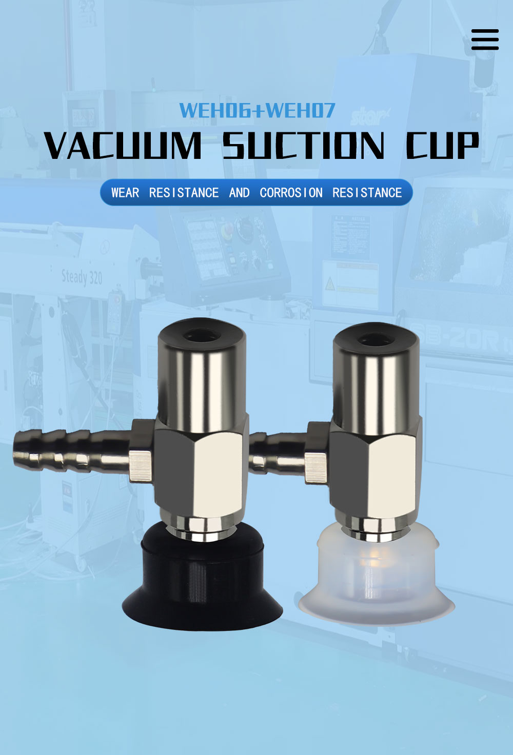 pneumatic fittings industrial M120 c-cup silicone cup suction heavy-duty sucker suction cup supplier