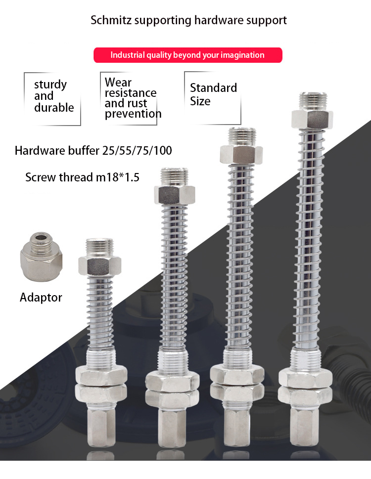 Industrial vacuum sucker l176-g3/8-m18 vacuum sucker stroke with SAB saf buffer support hardware 25/55/75/100 factory