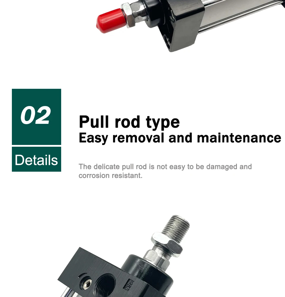 SC series And Sc-eu Series Pneumatic Air Cylinder Double Acting Type Aluminum Seal Kits Piston Cylinder With Magnet supplier