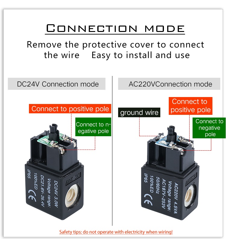 4V110 4v310-10 220V coil control valve electronic gas Air control valve solenoid valve 24 V details