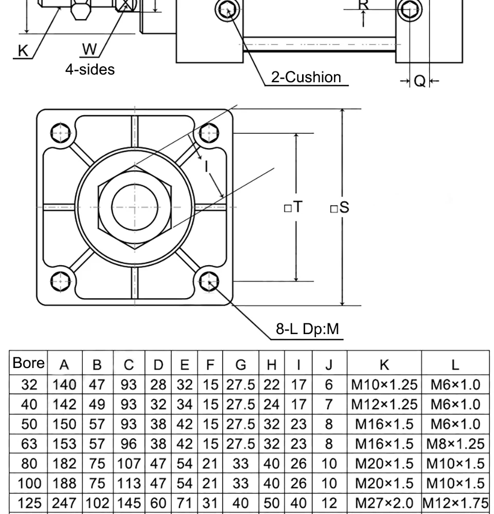 SC series And Sc-eu Series Pneumatic Air Cylinder Double Acting Type Aluminum Seal Kits Piston Cylinder With Magnet supplier