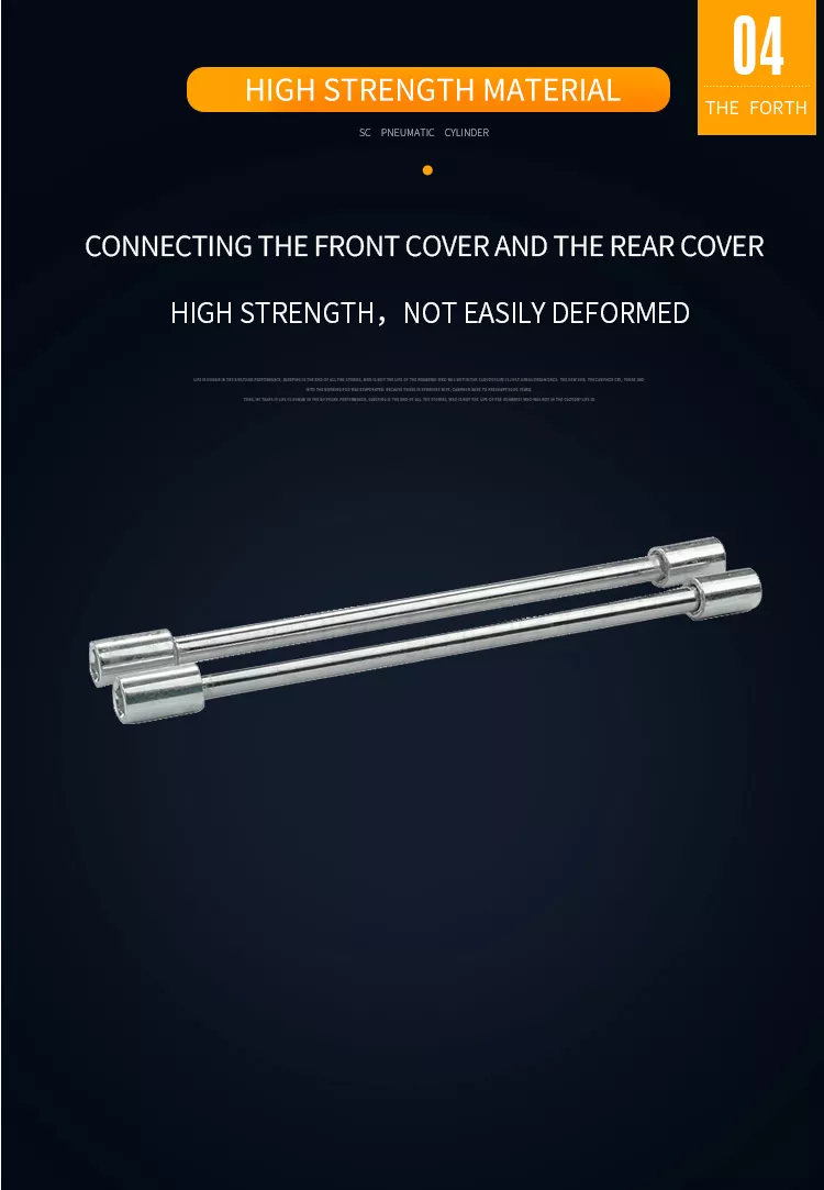 SC Standard Cylinder Double Acting Standard Telescopic Adjustable Stroke Pneumatic Cylinder manufacture