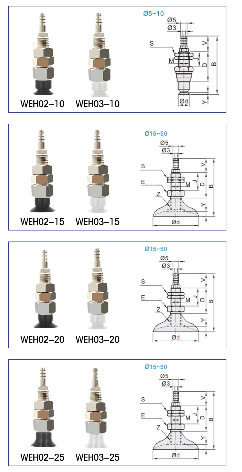 pneumatic fittings industrial robotic arm vaccium sucker accessories support suction cup supplier