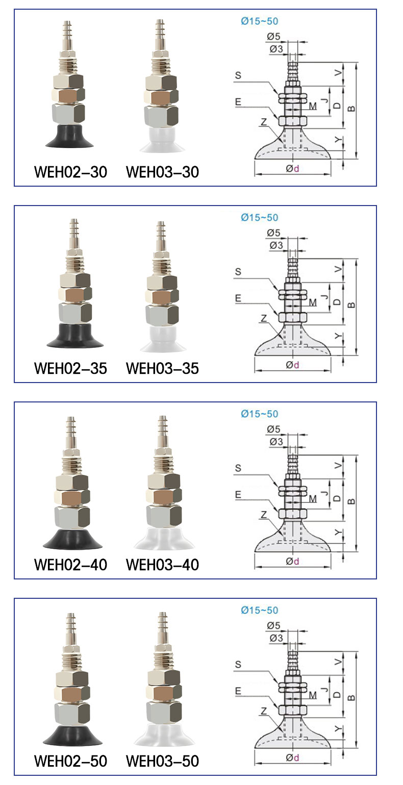 pneumatic fittings industrial robotic arm vaccium sucker accessories support suction cup factory