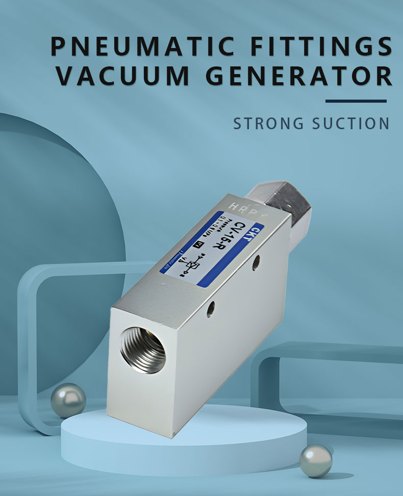 compressed air CV-10R muffler can be equipped vacuum ejector pneumatic vacuum generator factory