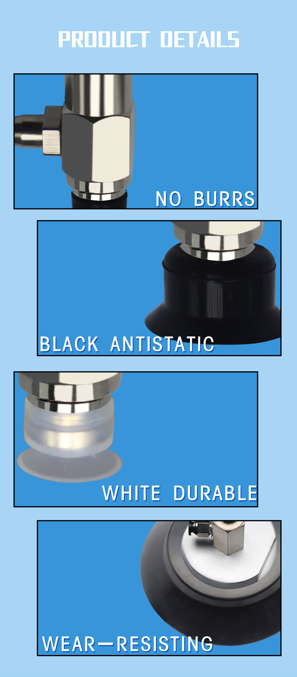 pneumatic fittings industrial M120 c-cup silicone cup suction heavy-duty sucker suction cup manufacture