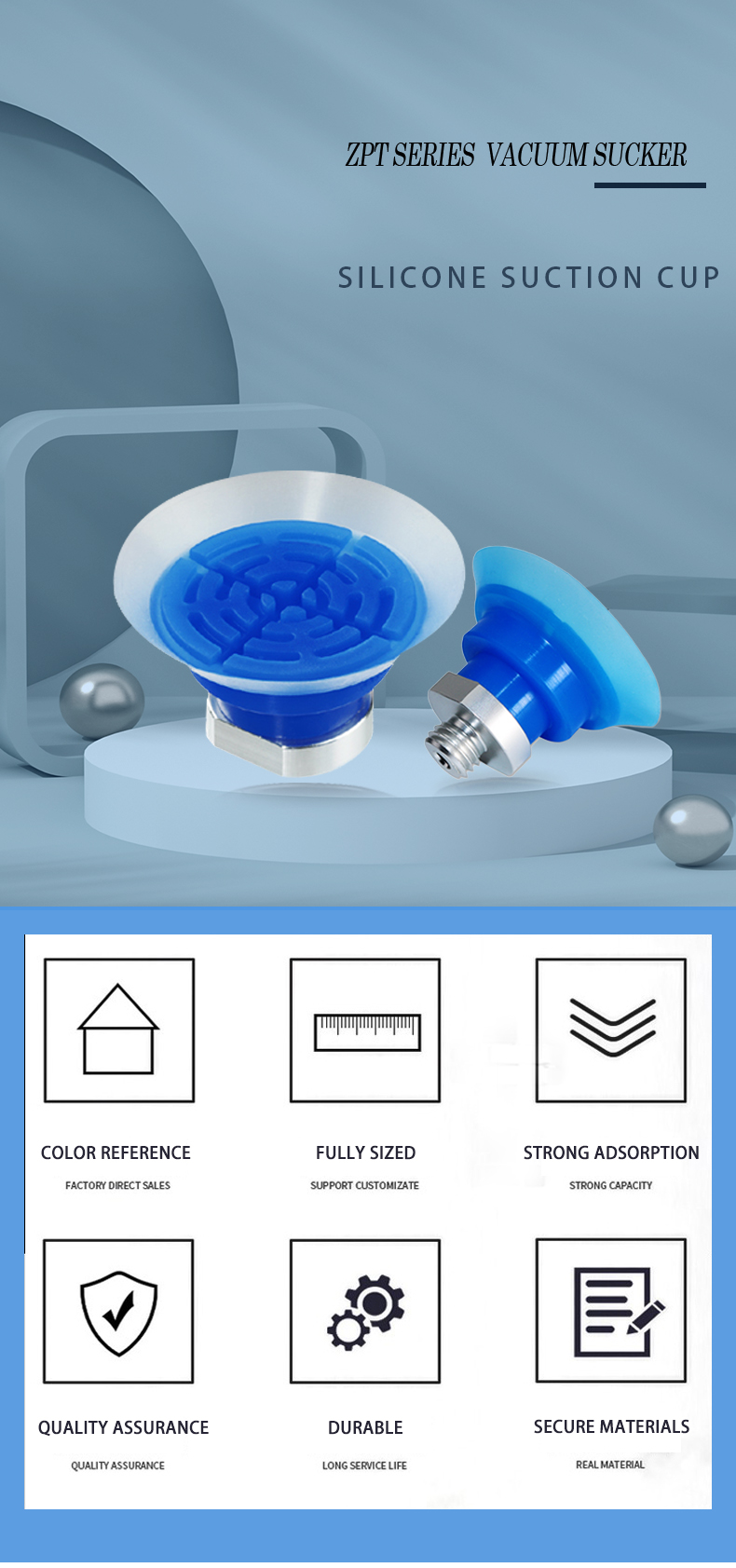 silicone suction cup  silicon products Film bag sucker  industrial pneumatic accessories vacuum suction cup manufacture