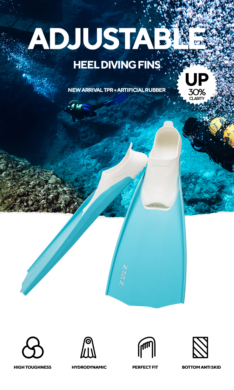Underwater Swimming/Snorkeling Foot Pocket Dive Fins manufacture