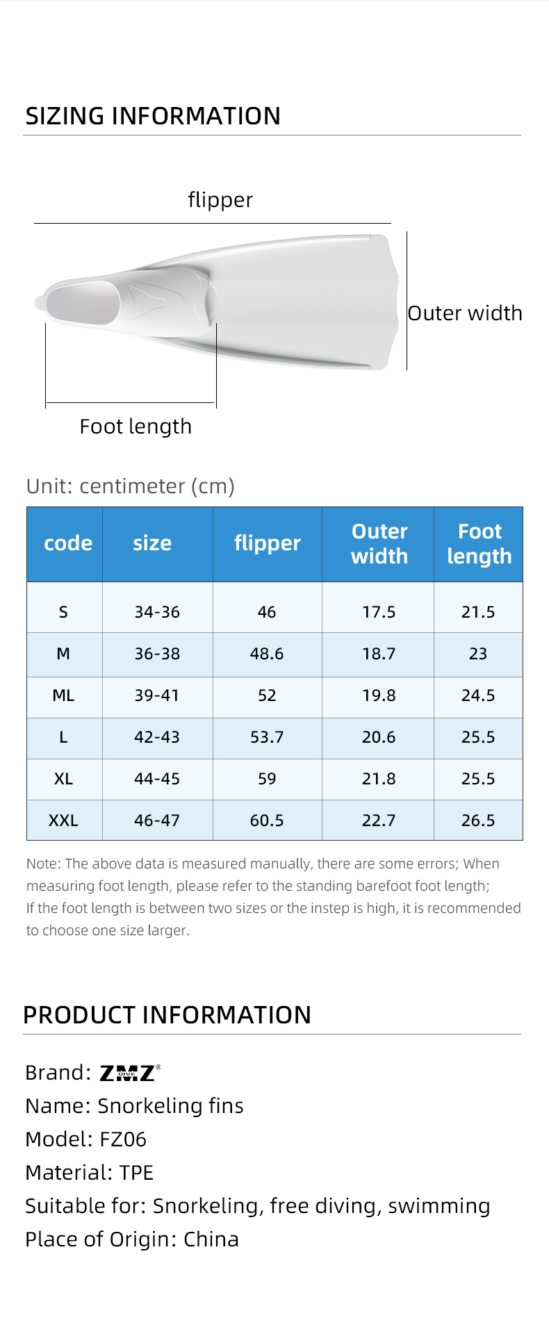Upgraded version Divers Swim Fins Adult Snorkeling Training Full Foot Pocket  Fit Fitness Men Women Diving Fins details