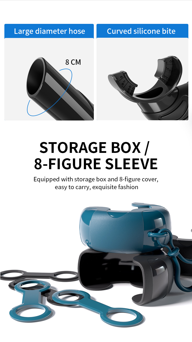 Top Selling Portable Full Silicone Scuba Free Diving Wet Snorkel Tube for Adult supplier