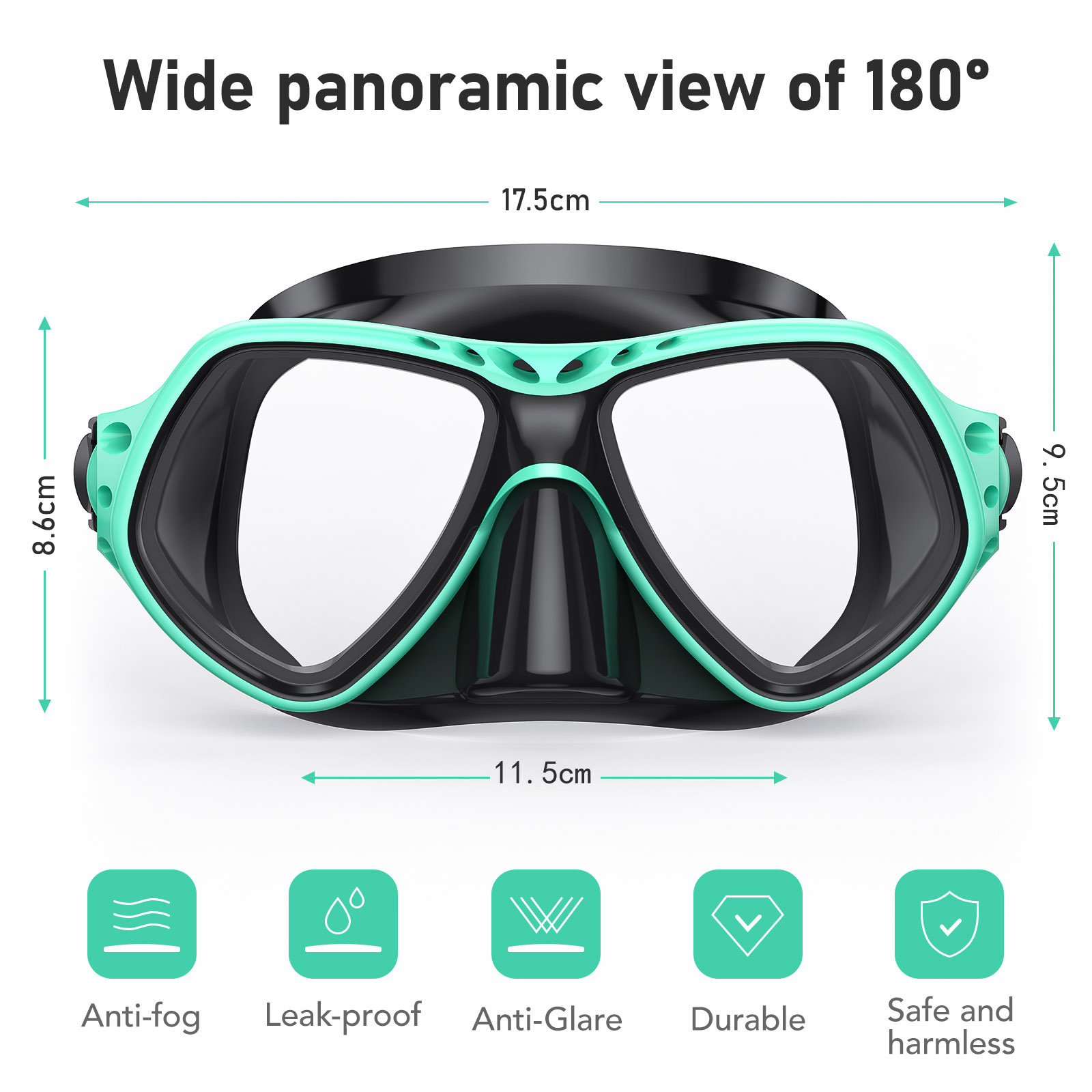 ZMZDIVE 20 Color Professional Adult Snorkeling Water Equipment Liquid Silicone Scuba Diving Mask manufacture