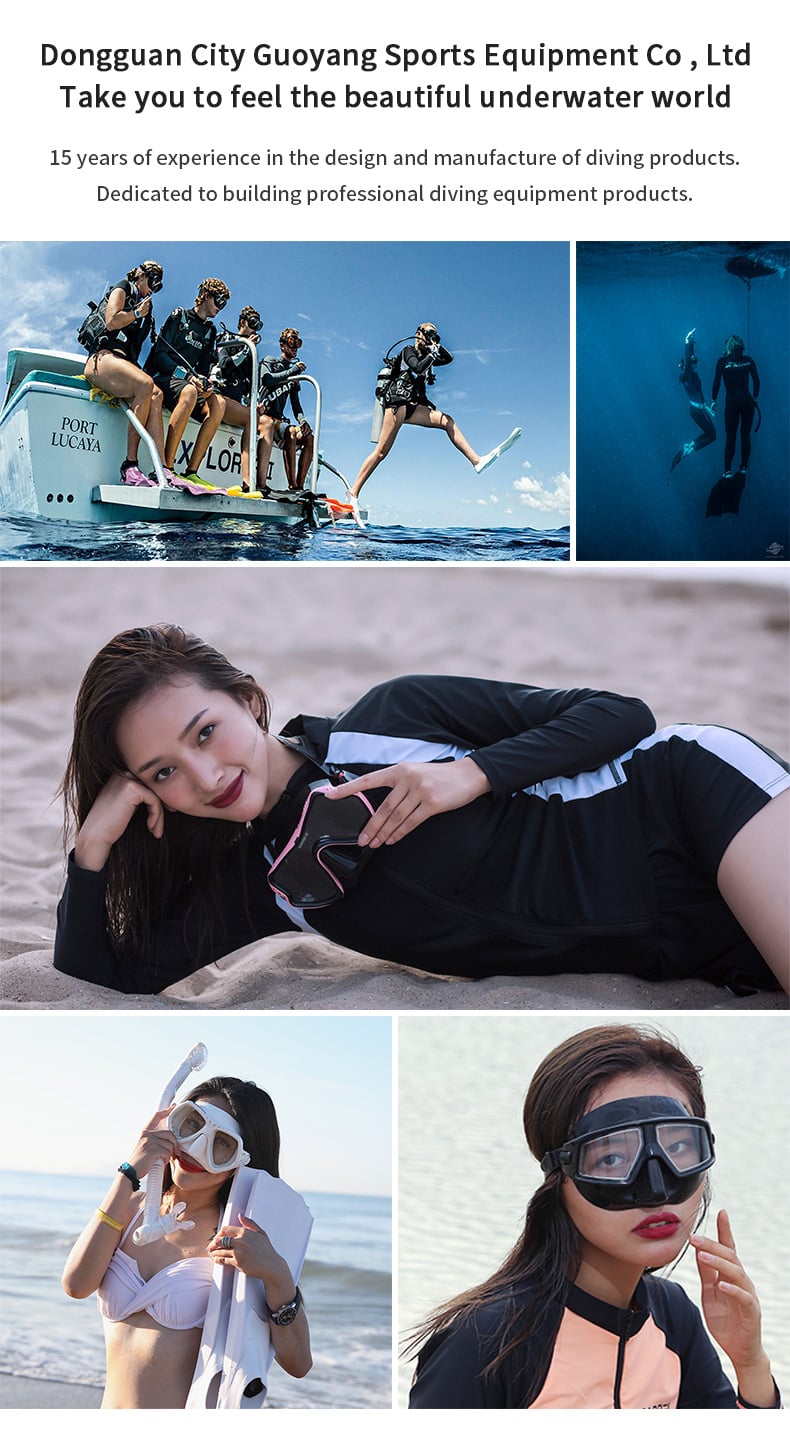 Light type Resin Lens Anti-Fog Free Diving Mask supplier