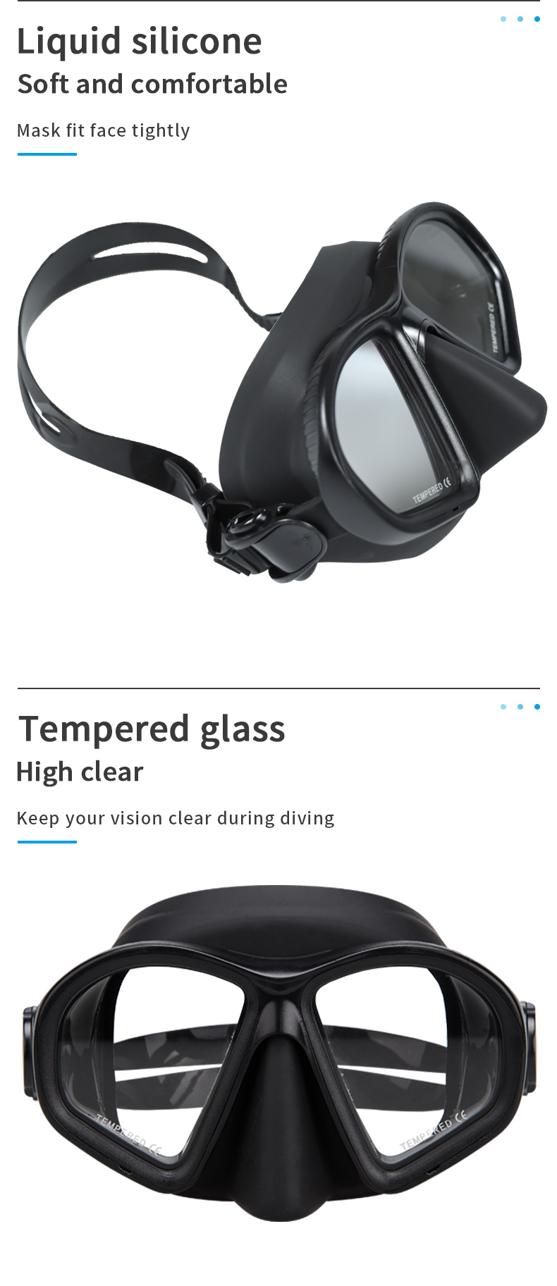Swimming Goggle Carbon Tube Spearfishing Freediving Mask Snorkel Set Other Swimming & Diving Products manufacture