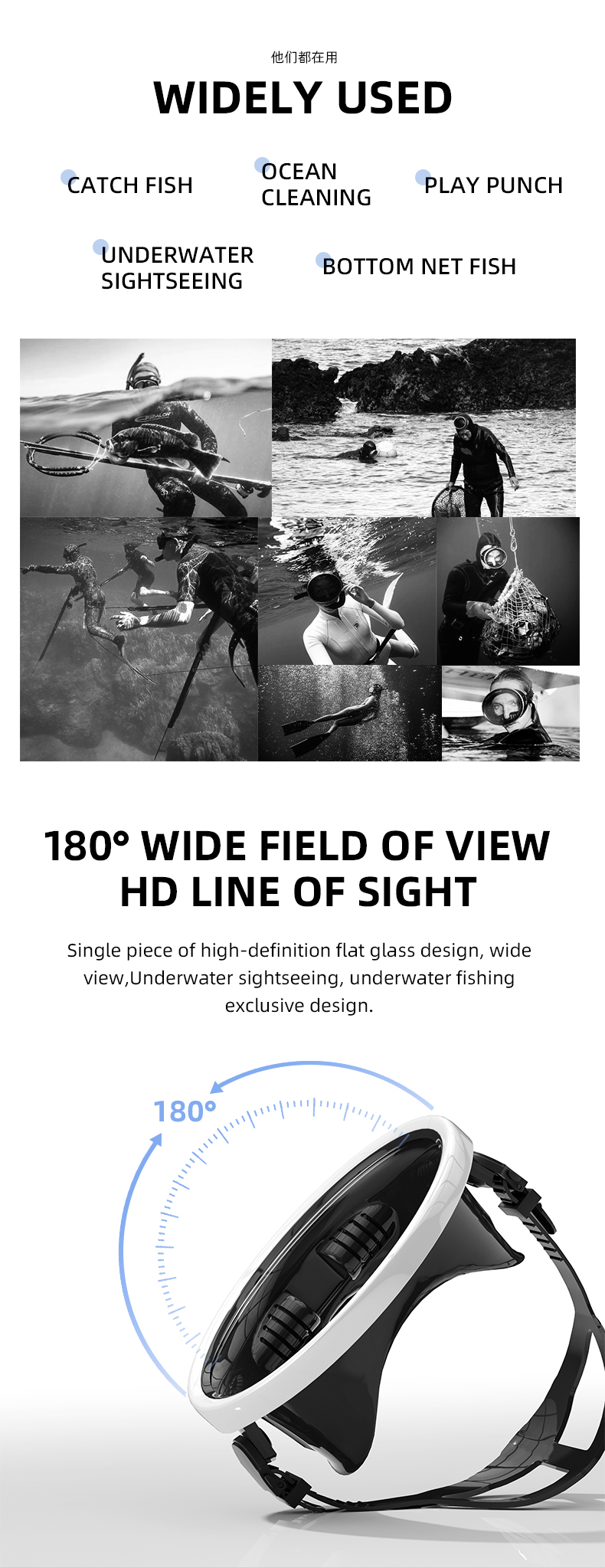 Wholesale Adult Spearfishing Goggles Scuba Steel Frame Diving Mask Glasses Oval Mask for Diving factory