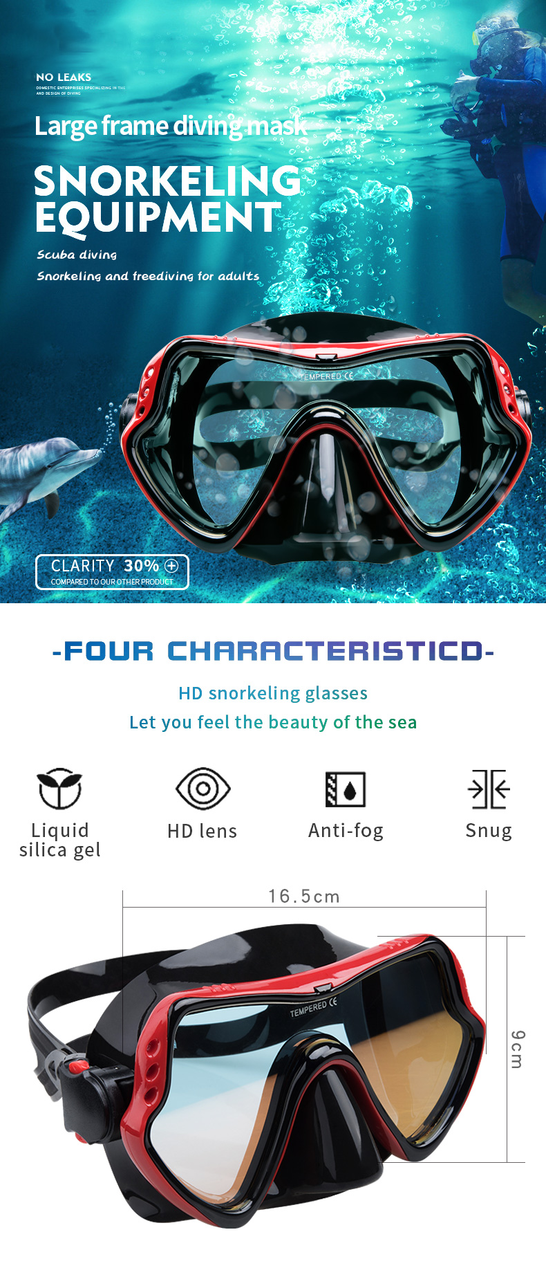 mask diving wave mask sport equipment factory