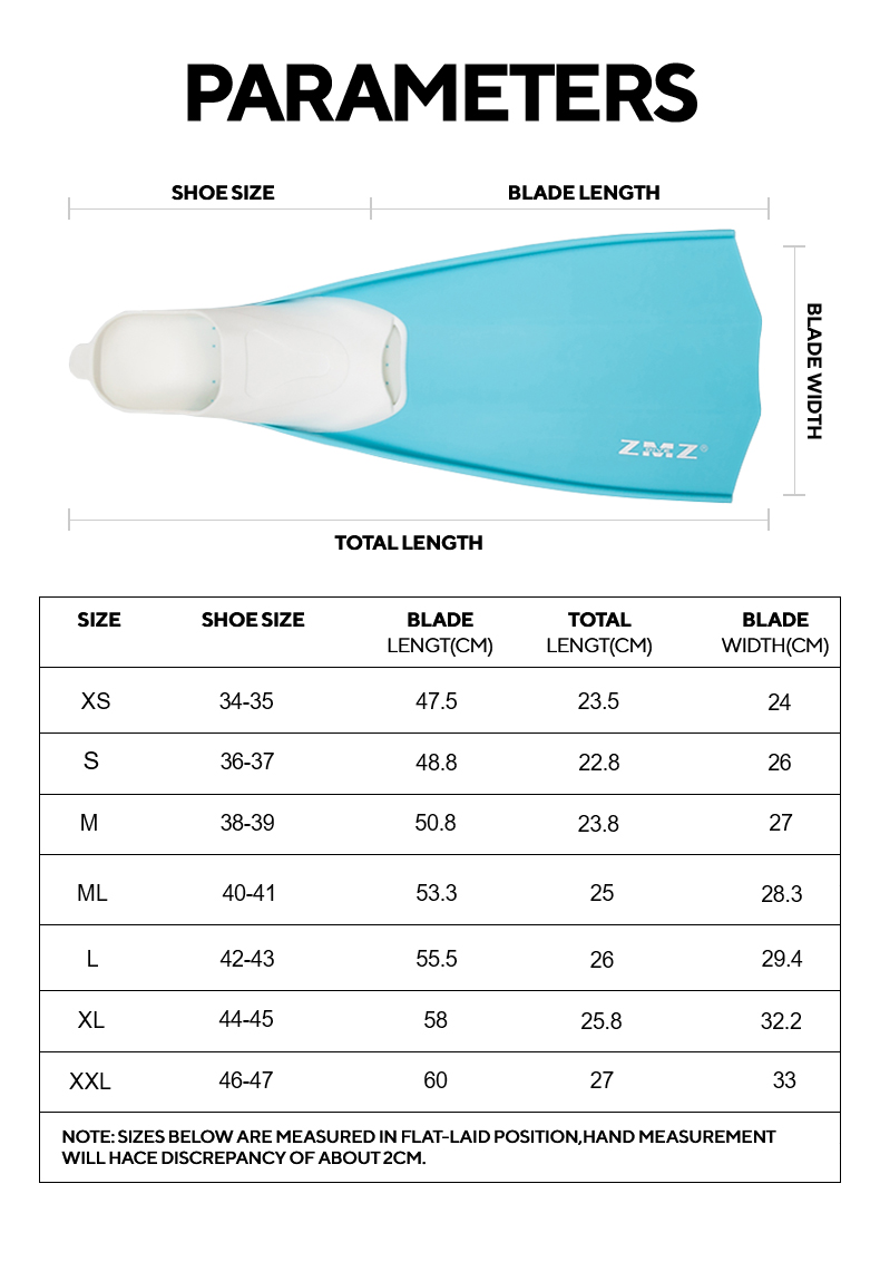 Underwater Swimming/Snorkeling Foot Pocket Dive Fins supplier