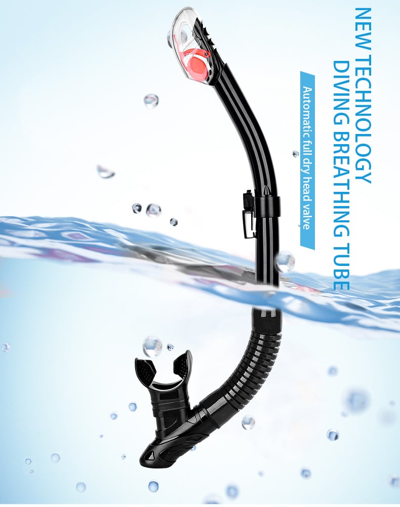 New Underwater Snorkel for Outdoor Swimming Pool Adult Full Dry Snorkel manufacture