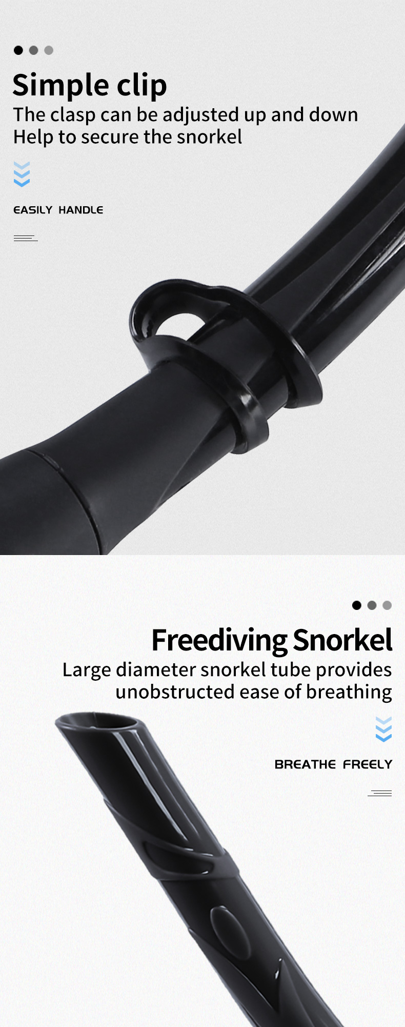 Top Selling Portable Full Silicone Scuba Free Diving Wet Snorkel Tube for Adult supplier