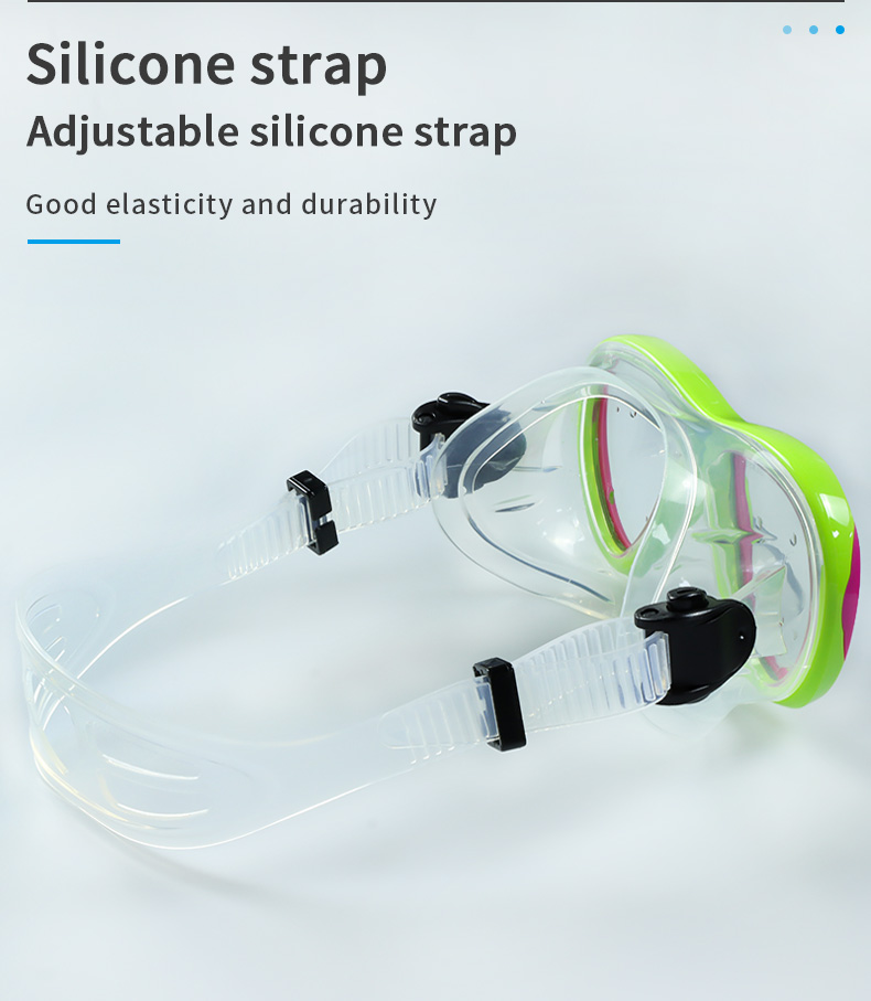 Factory Popular Tempered Glass Lens Free Dive Kids Diving Mask manufacture