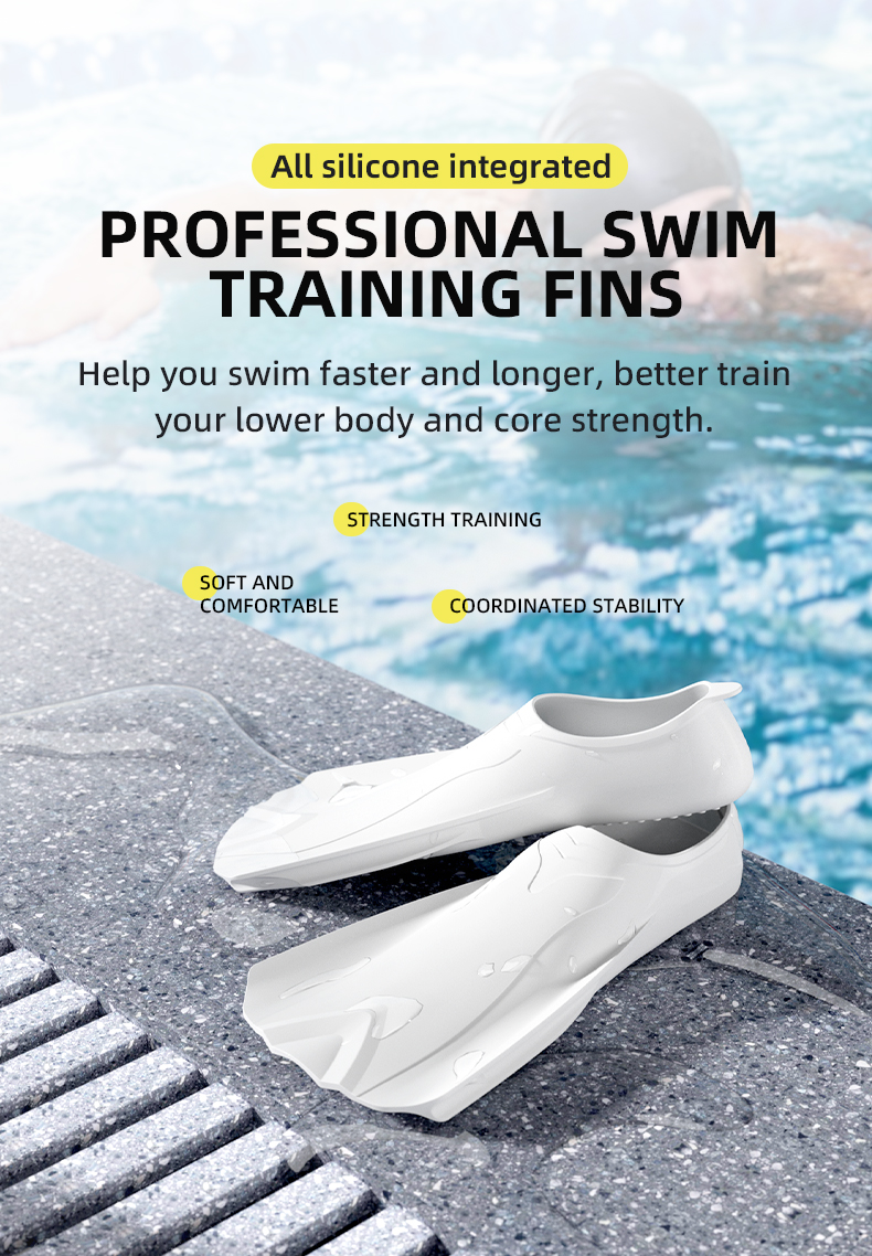 Good Quality Factory Price Direct Sell Custom Color Wholesale Swimming Fins Short Blade Adjustable Swimming Flippers for Adults manufacture