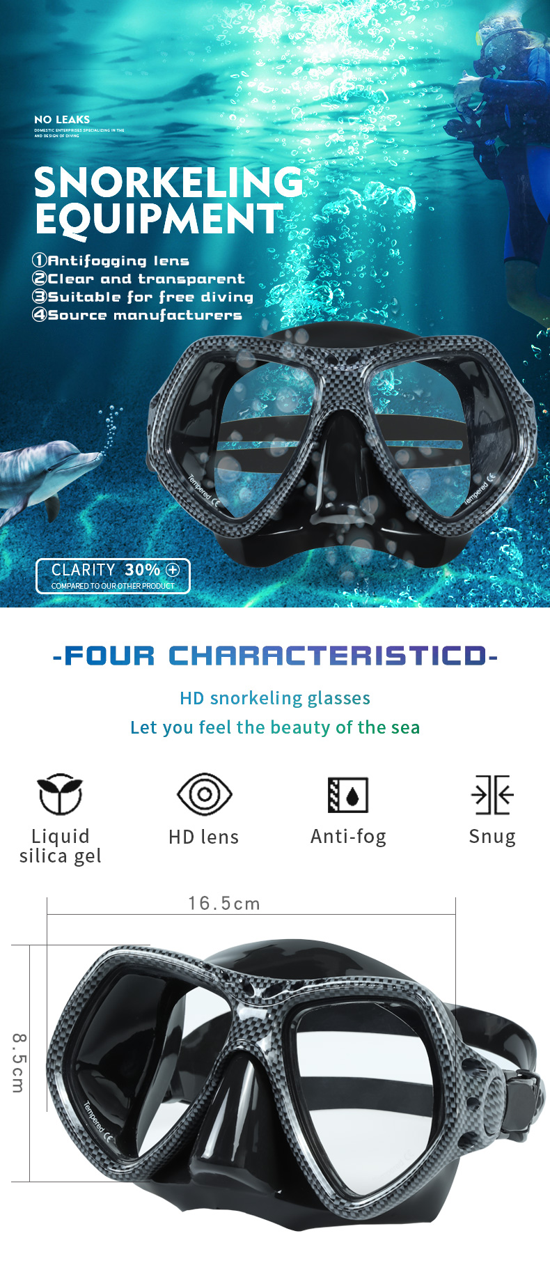Big Face Snorkel Mask For Scuba Diving manufacture