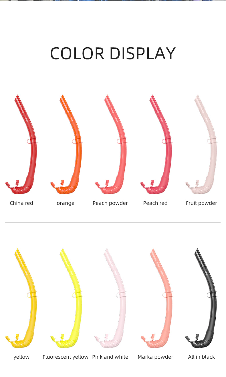 Top Selling Portable Full Silicone Scuba Free Diving Wet Snorkel Tube for Adult factory