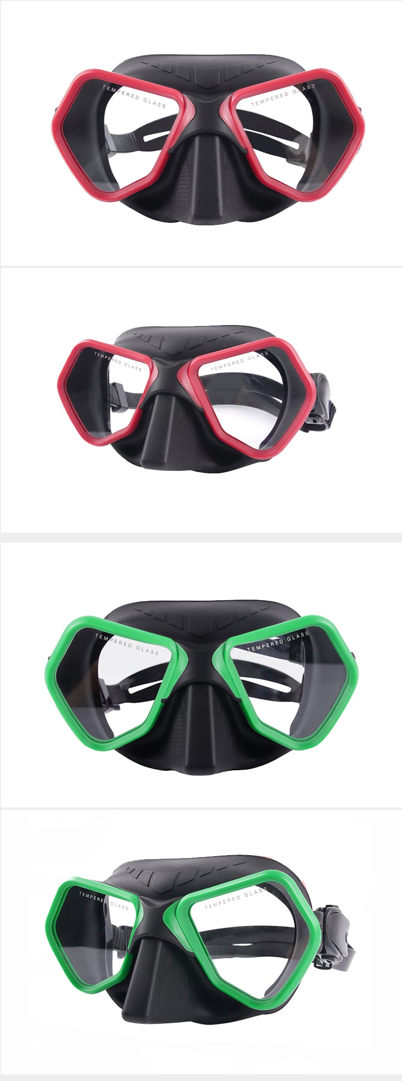 ZMZDIVE Low Volume Integrated Free Diving Mask details