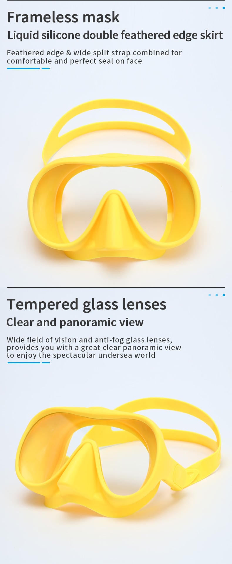 Safety Silicone Mouthpiece Frameless Single Tempered Glass Lens Dry Snorkel PVC Tube Oem Adult Scuba Divng Mask Snorkeling Set manufacture