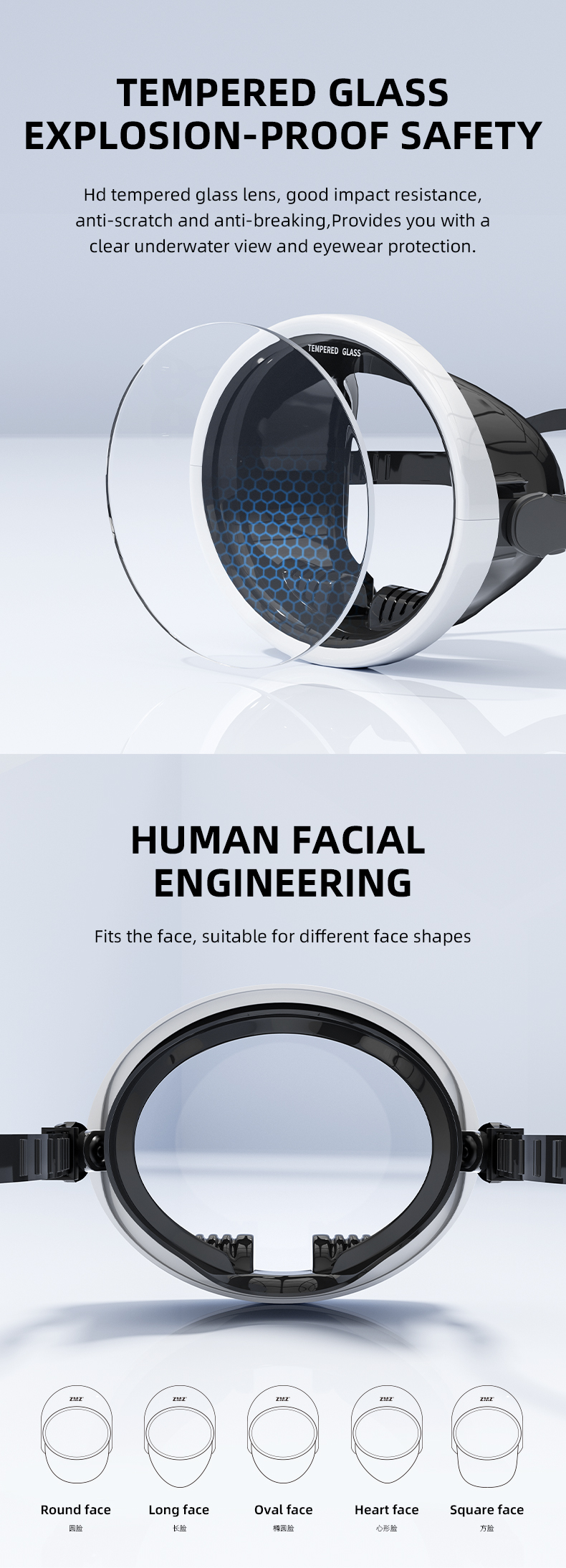 Wholesale Adult Spearfishing Goggles Scuba Steel Frame Diving Mask Glasses Oval Mask for Diving manufacture