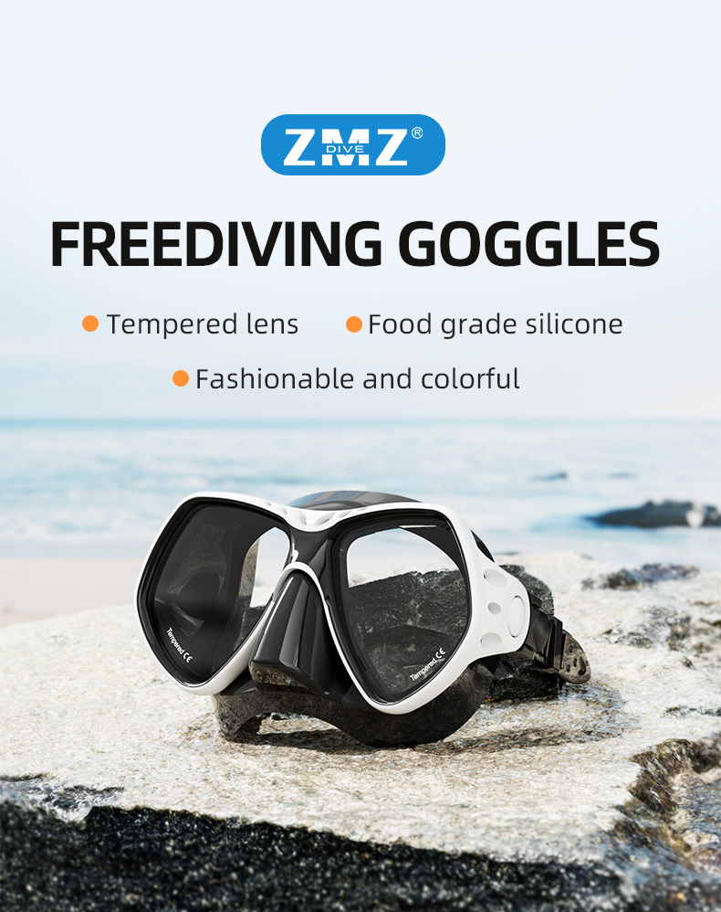 Custom Hot Sale Colorful single lens Diving Mask freediving low volume Tempered Glass Scuba Mask for Diving supplier