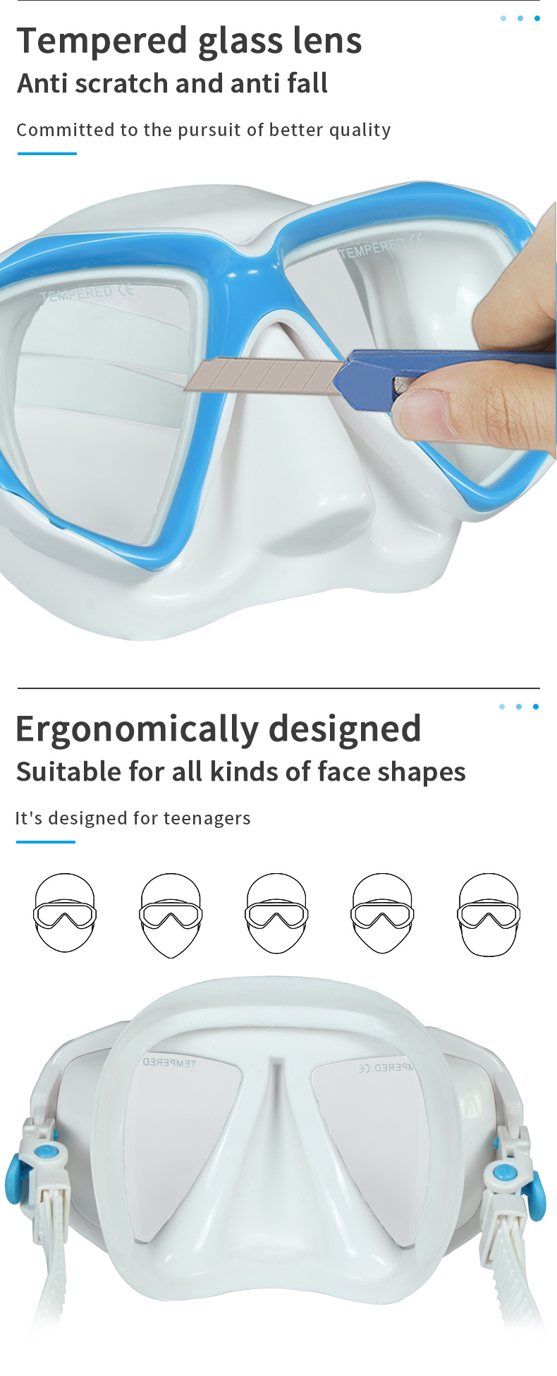 China swim underwater sea snorkeling equipment children pink low volume professional free diving mask kid face diving mask details