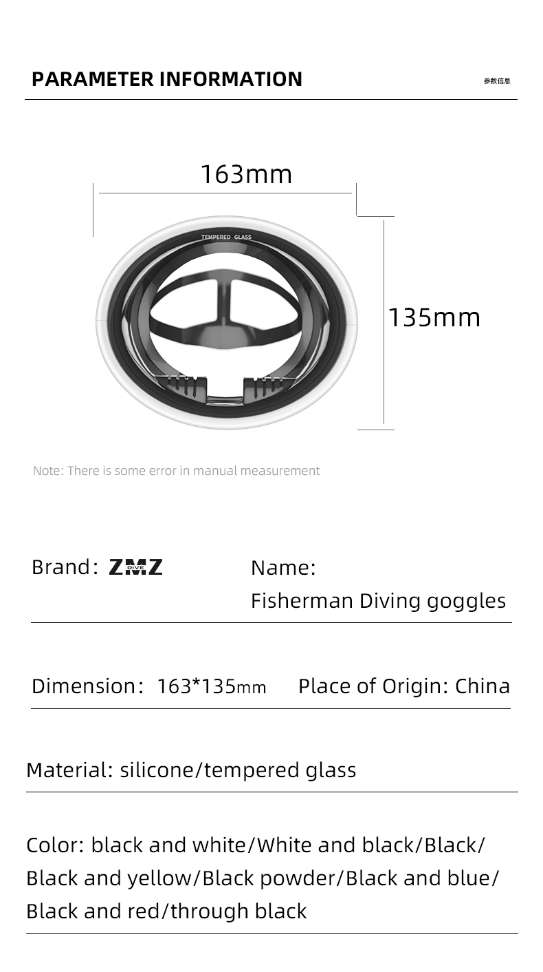 Wholesale Adult Spearfishing Goggles Scuba Steel Frame Diving Mask Glasses Oval Mask for Diving manufacture