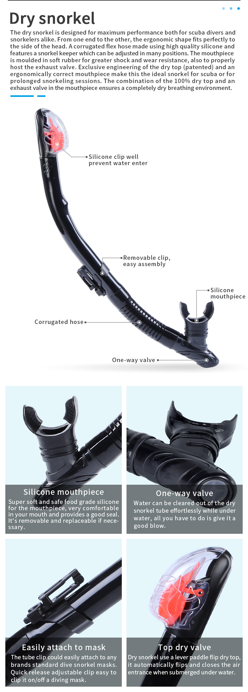 Safety Silicone Mouthpiece Frameless Single Tempered Glass Lens Dry Snorkel PVC Tube Oem Adult Scuba Divng Mask Snorkeling Set supplier